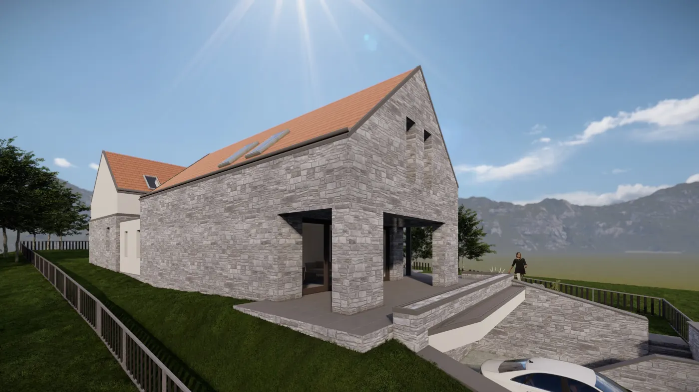 Minimalista családi ház — Veresegyház — Veresegyház (3. nézet)